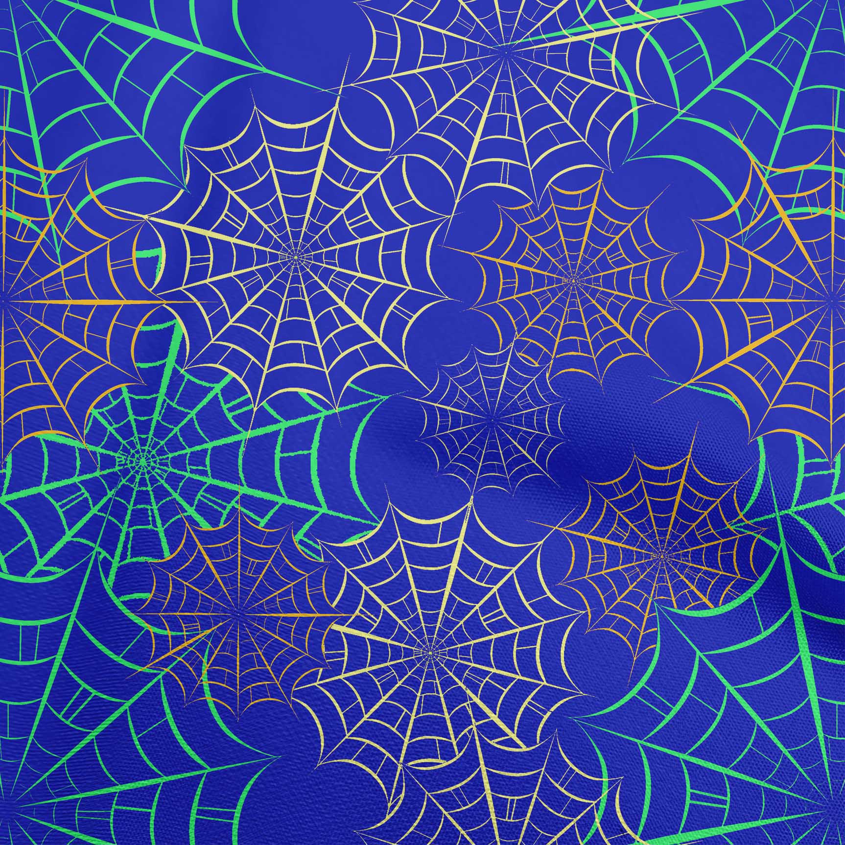 

OneOone Cotton Flex Blue Fabric Хеллоуїн Швейна тканина у дворі з принтом для шиття одягу своїми руками 40 дюймів 42 Inch Wide - Viscose Chiffon середній синього кольору