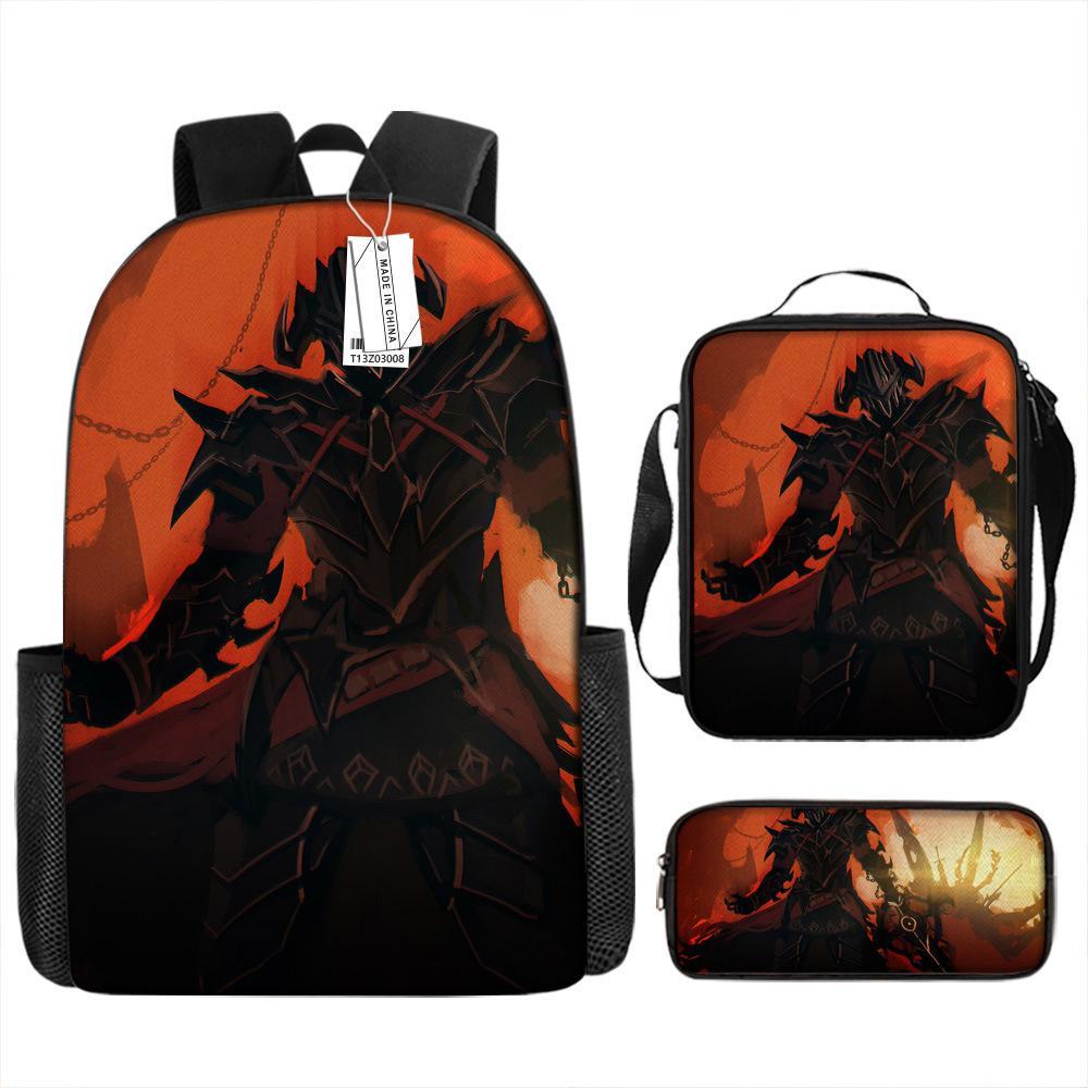 Ffxiv Backpack Cross-border Tide Backpack European and American Retro Schoolbag Fourth Grade Backpack Student Backpack