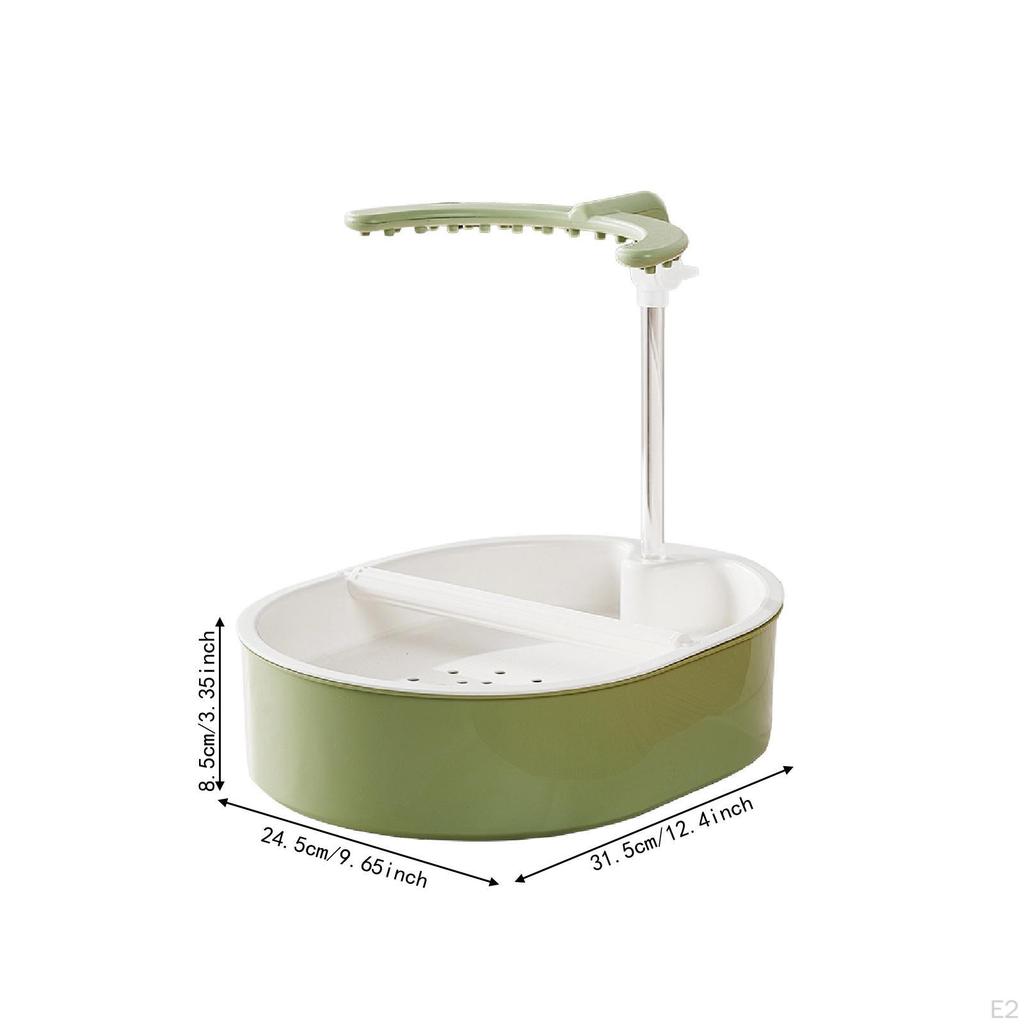Automatische Vogel- und Papageienbadewanne, Geräumiger Indoor-Spielpool, mit zirkulierendem Wasser