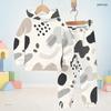 Boys Girls Abstract Printed Hooded Long Sleeve Sweatshirt And Cuffed Pants Two Piece Set