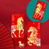 6Pcs/Set Chinese  Year Money Envelope Horse Year Red Envelope Red Pocket Spring Festival Envelope
