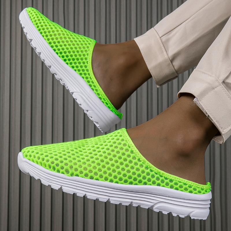 Women's Backl Walking Sneakers Summer Girls' Footwear Slip-on Mules Shoes Comfort Casual Travel Mule Slippers for Girl
