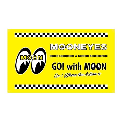 

Moon Eyes Checkers 3 Extra Large Flag/Flag Banner, Approximately 59.1 x 35.4 inches (150