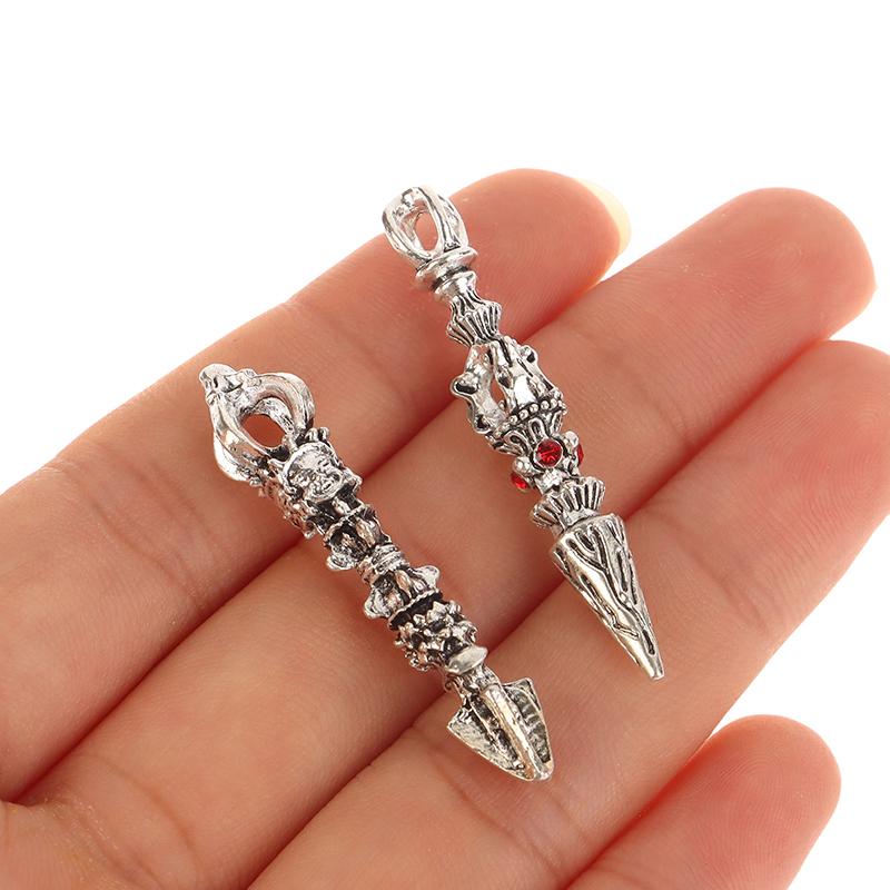 Alloy Vajra Pestle Feng Shui Ornament Buddhism Dorje Vajra Collection Buddha Instrument Home Decorations Antique Desk Decors