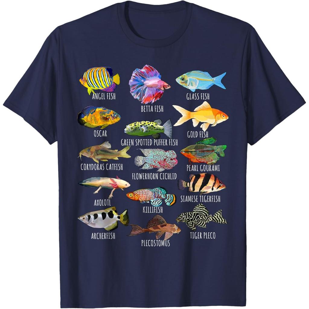 Fishkeeping Fish Species Biology Types of Aquarium Fish TShirt