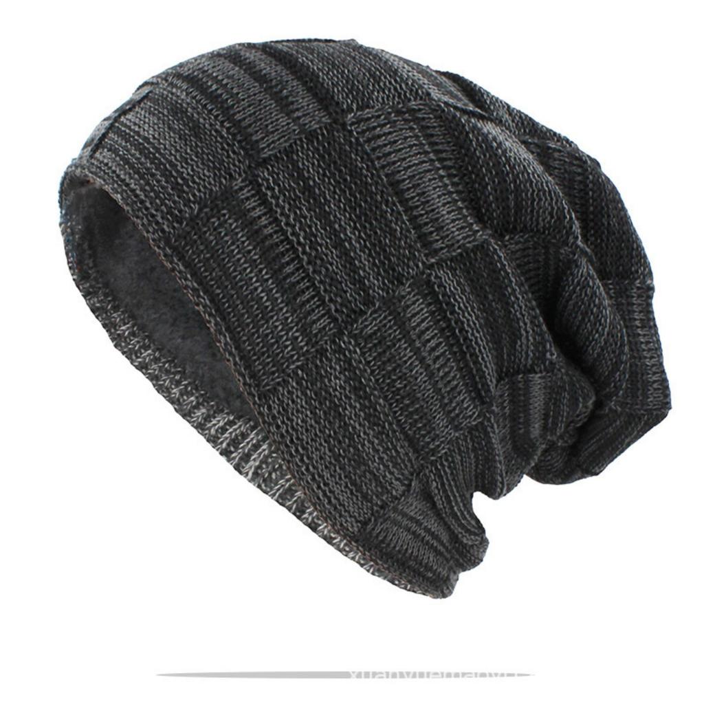 Knitted Hat And Mens Womens Velvet Hat Thickened Hat Windproof Hat Hooded Hat Warm Hat