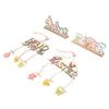4PCS Easter Wooden Hanging Decorations Rustic Style for Easter Spring Holiday Home Coffee Shop Bakery Farmhouse Window