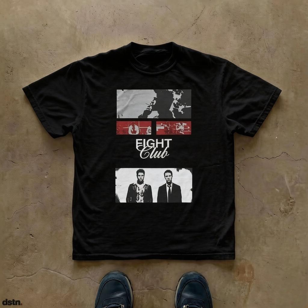 Film Quote Graphic Tee Fight Club Movie Tshirt David Fincher Tee Graphic Tee Print Casual Short Sleeve AllSeason Unisex S