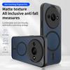 KEYSION Magnetic Phone Case for Redmi A3 A3X Soft Silicone+PC Matte Translucent Clear Shockproof Back Cover for Xiaomi POCO C61