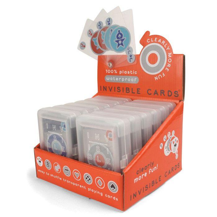 Transparent Playing Cards - Kikkerland Blue