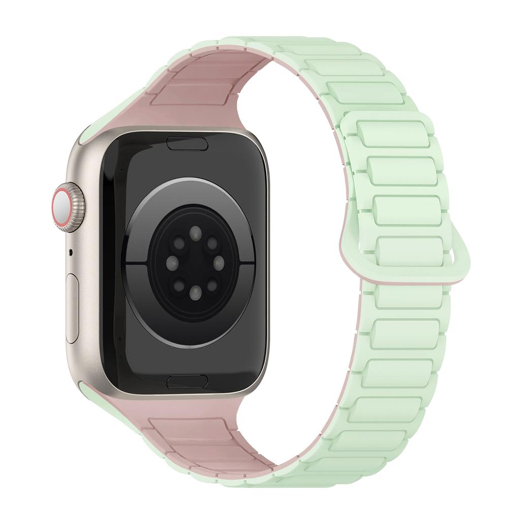Magnetic Silicone Strap for Apple Watch Ultra 3 Band 49mm 46mm 42mm 45mm 44mm 40mm Bracelet Correa IWatch Series 11 10 9 8 7 SE