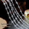 Earth Toned Acrylic Bead String: 8+4mm Beads for Wedding, Christmas Tree Decor & DIY Jewelry