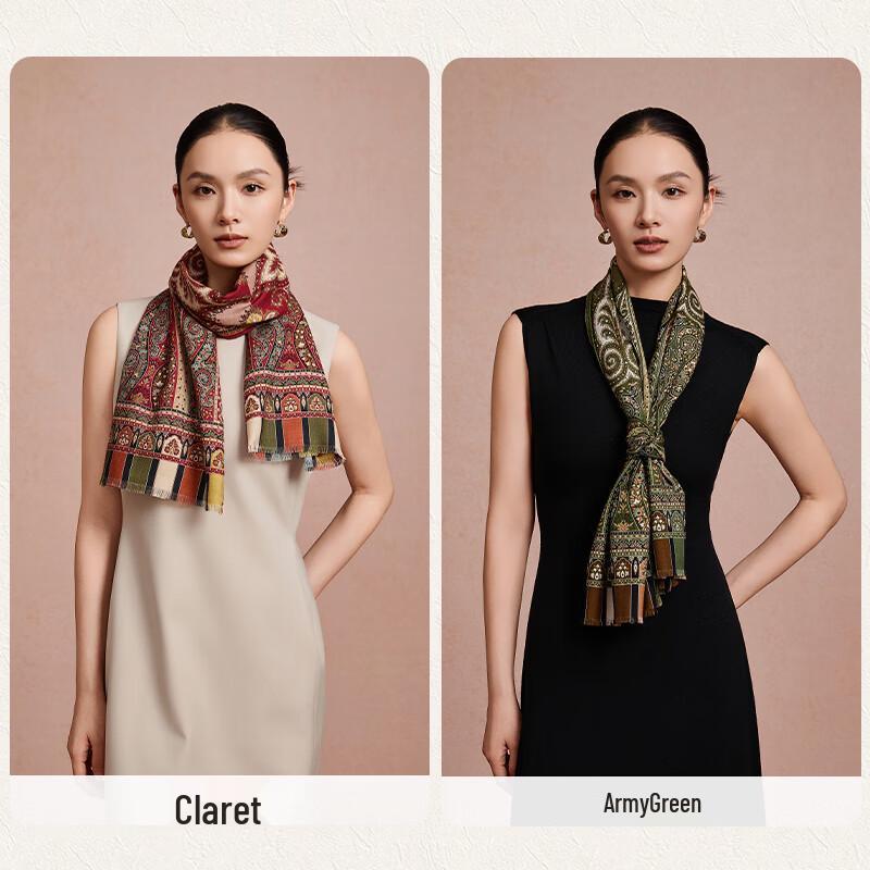 Shanghai Story 100% Wool Silk Scarf