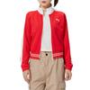 Puma T7 Pique Track Comfortable Breathable Stand Collar Zip Jacket Women jackets 638392-11