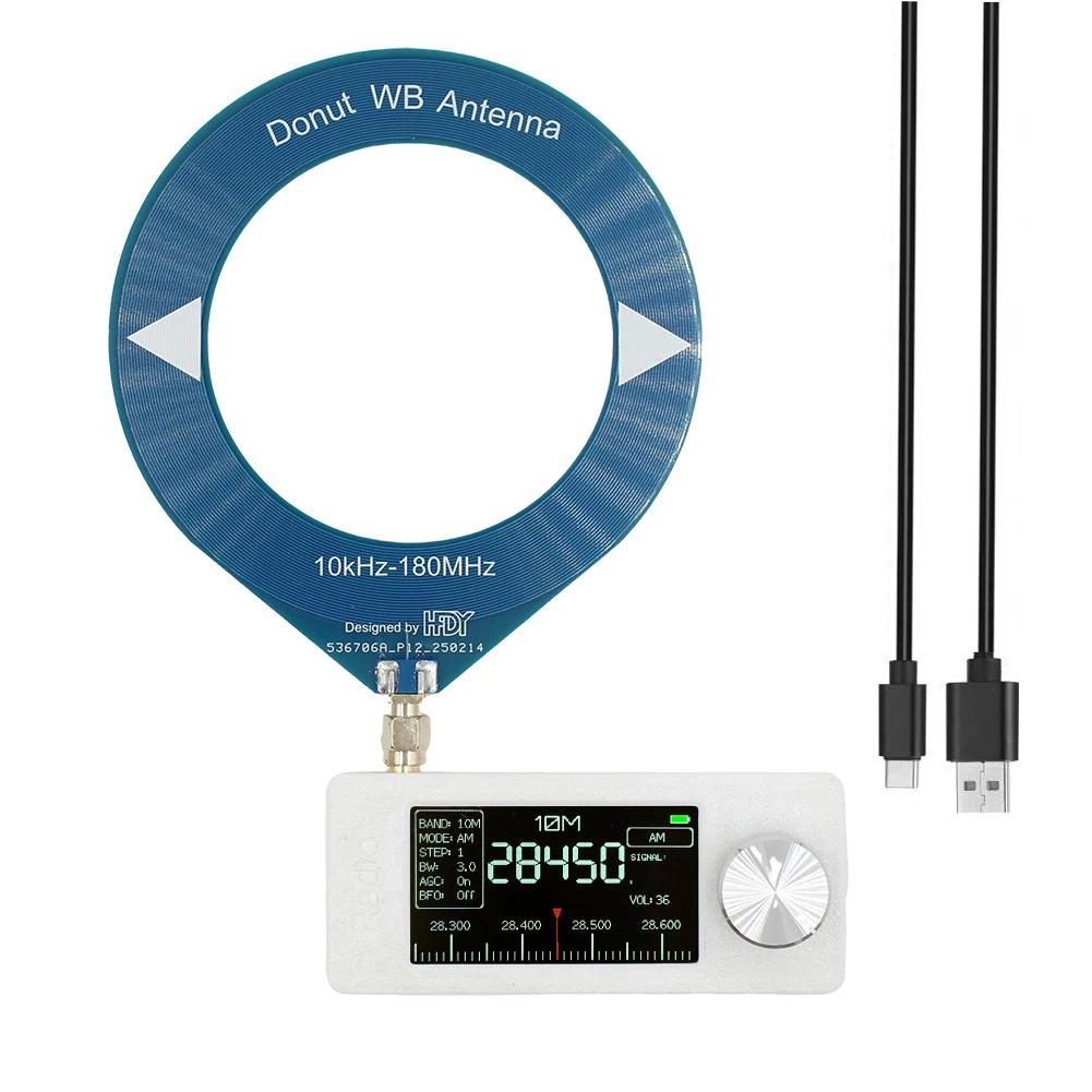 SI4732 0.5-108mhz Portable Radio LSB USB AM FM FM/AM Radio 1.9inch IPS Screen All Band Radio Receiver HF SW MW VHF Radio