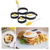 4Pcs Fried Eggs Rings Mold with Oil Brush Stainless Steels Frying Eggs Mold Nonstick Pancakes Shapers Eggs Rings Mold