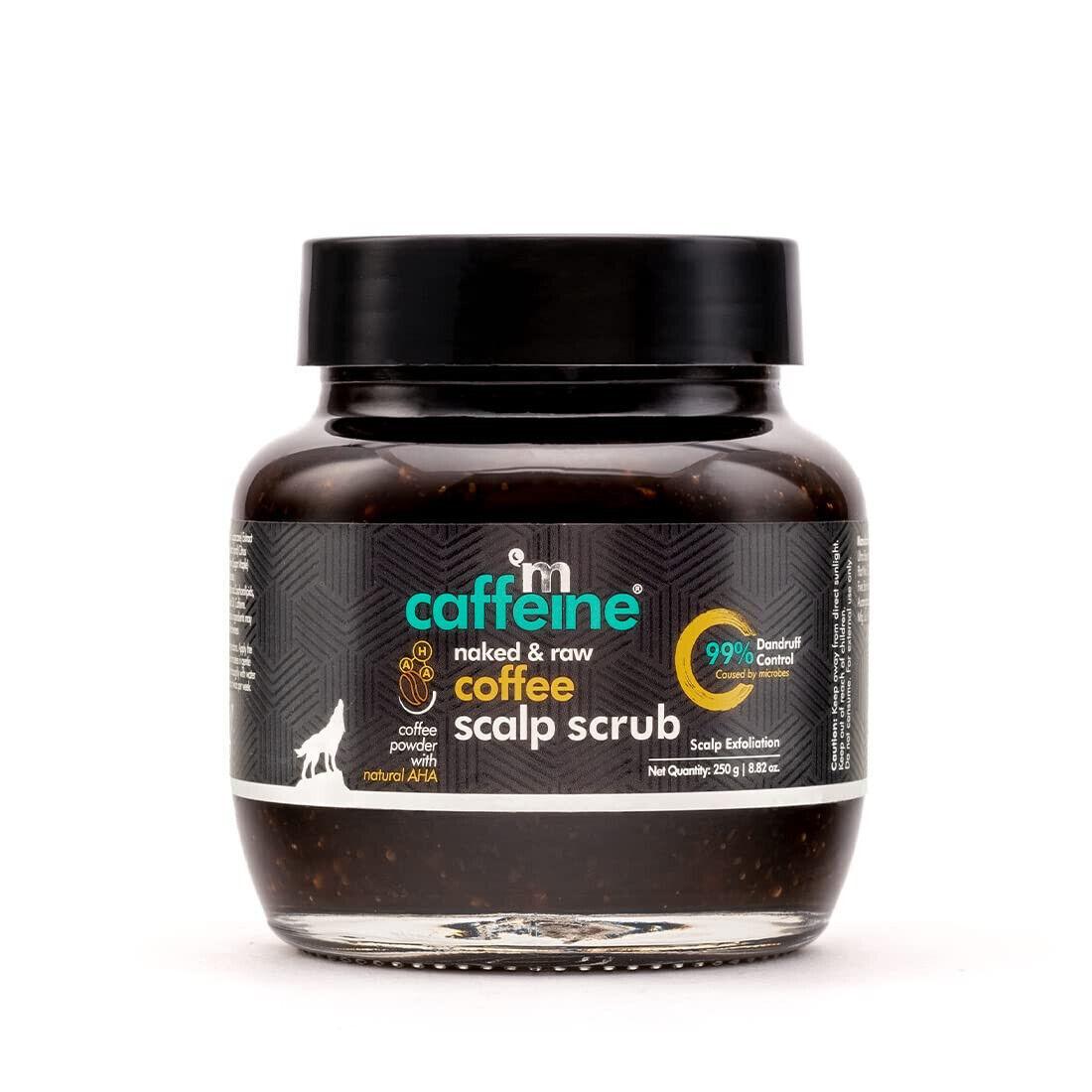 @mCaffeine Naked & Raw Coffee Scalp Scrub For Dandruff Control 250g VD-296-60%OFF
