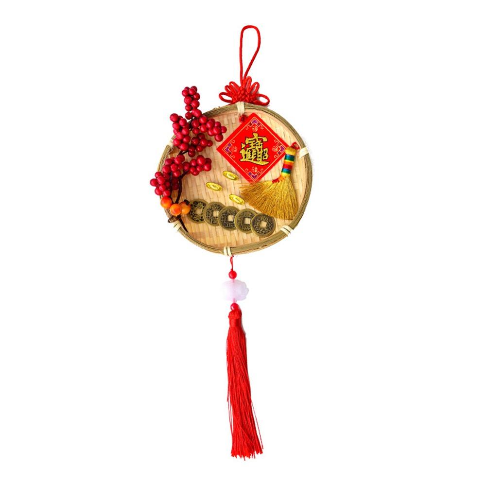 Red New Year Decoration Chinese Knot Tassel Chinese New Year Hanging Pendant Lucky Charm Greeting Chinese Traditional Decoration