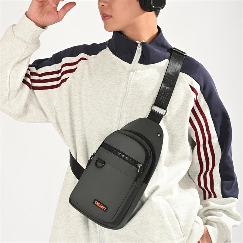 Vodoodpudivá pánská náprsní taška Velkokapacitní ramenní taška na dojíždění Vícevrstvá crossbody taška