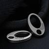 2pack Stainless Steel Carabiner Key Hanging Buckles Travel Carabiner Outdoor Key for Campers