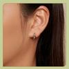 Avle S925 Sterling Silver Platinum-Plated Dolphin Earrings for Women - Style BSE881