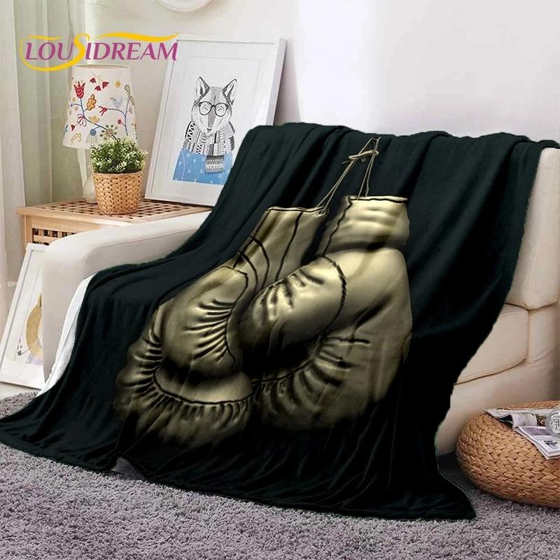 Boxing Gloves Boxer Fight Cartoon Soft Flannel Blanket for Beds Bedroom Sofa Picnic,Throw Blanket for Cover Outdoor Leisure Gift