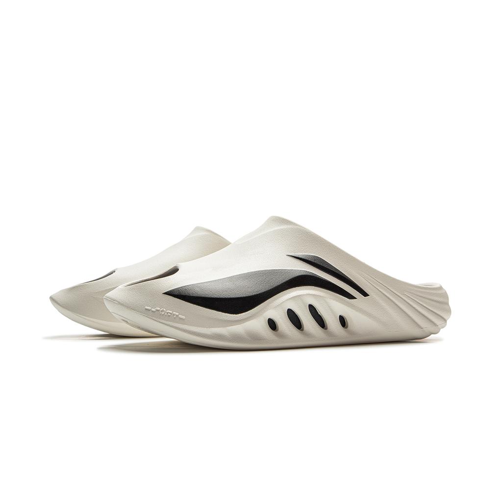 New LiNing SOFT SLIPPER Slip Resistant Abrasion Resistant Slide Slippers Unisex White Black AGAV009-4
