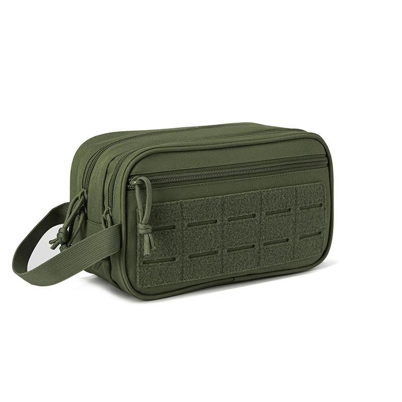 European Style Business Travel Hygiene Bag, Military Equipment Bag, Men's Essential Toiletries. Multi Layer Design, Breathable
