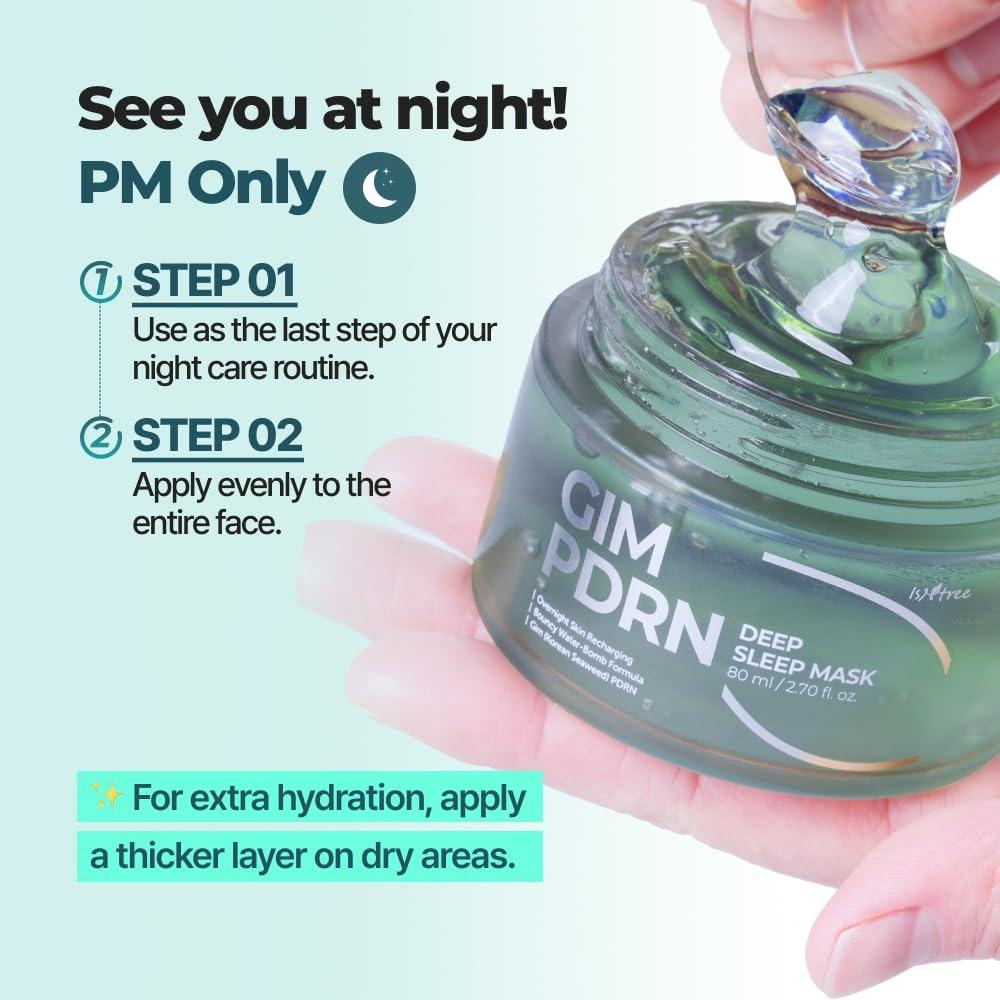 Isntree Gim PDRN Deep Sleep Mask Overnight Hydration Water Balm 80ml