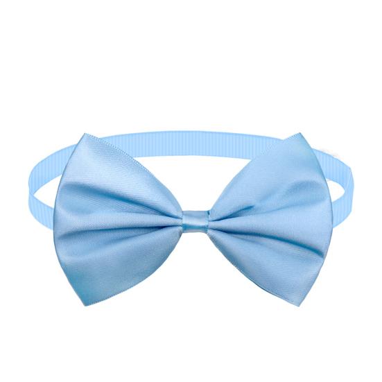 

Воротник с бантиком для домашних животных, регулируемый яркий цвет, износостойкий, очень мягкий, приятный для кожи, платье небесно-голубой