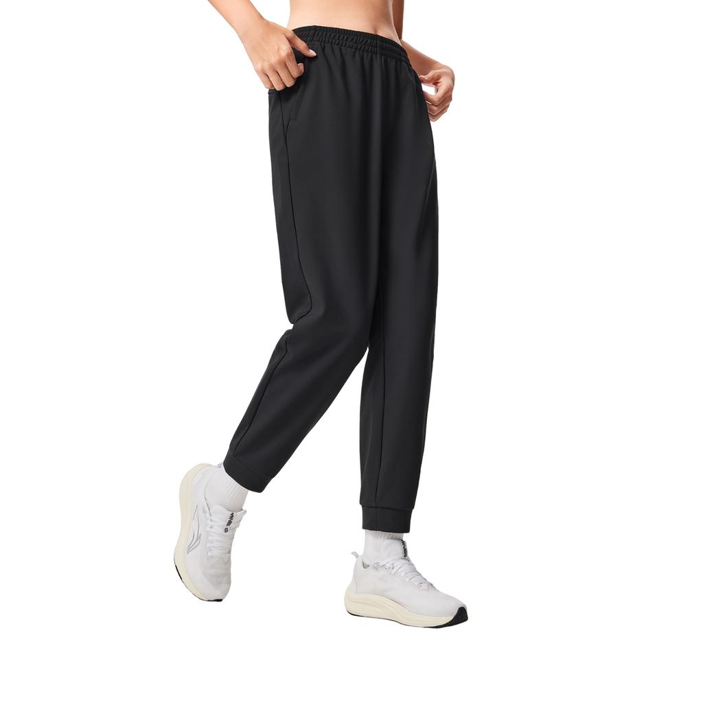 Li Ning Fitness Series Logo Stitch Knitted Sports Pants Women Pants AKYV114-2