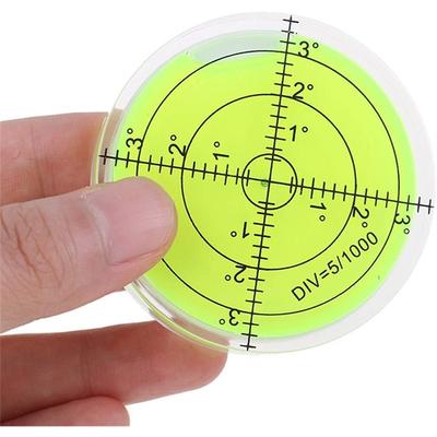 Poziomica bąbelkowa 60x12mm Powierzchnia oznaczona stopniem Poziomica okrągła Poziomice okrągłe Narzędzia do pomiaru bąbelków