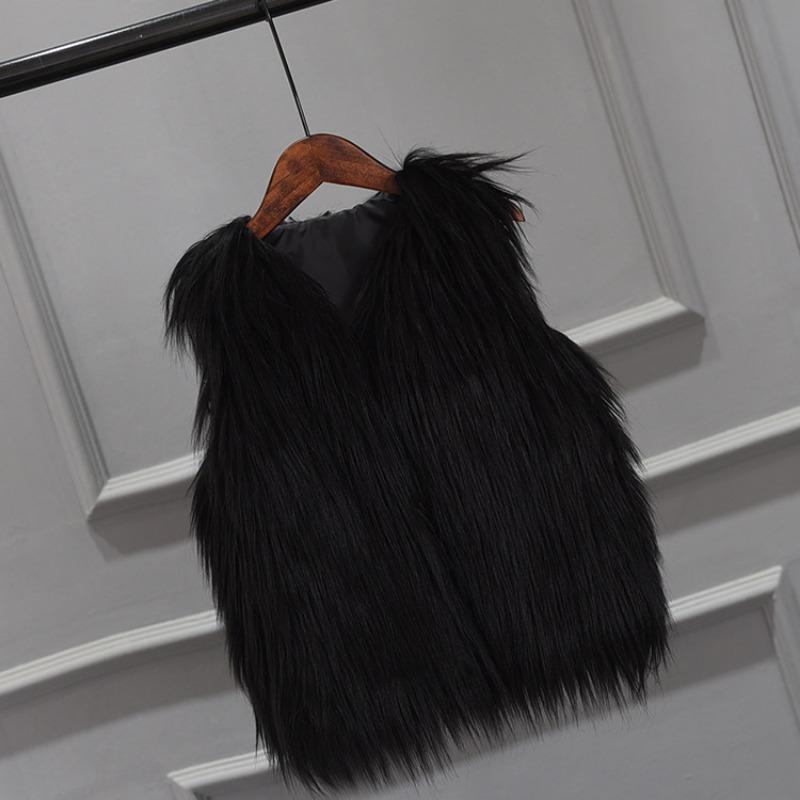 New children's autumn and winter new imitation fur vest coat imitation fox fur children's fur coat girls' clothing