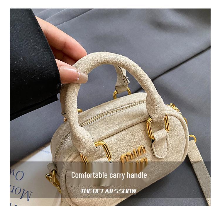 Korean Style Frosted Princess Crossbody Bag - Versatile Women's Shoulder Bag for Little Girls