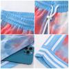 Męskie spodenki do biegania w stylu tie-dye, kolorowe, z hawajskim nadrukiem, spodnie plażowe z kieszeniami, codzienne spodenki sportowe, odzież treningowa