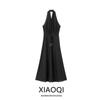 Fashion Style 2024 Summer New Arrival Women's Clothing Stylish Hanging Collar Midi Skirt Mid Length Long Length Dress 4786087