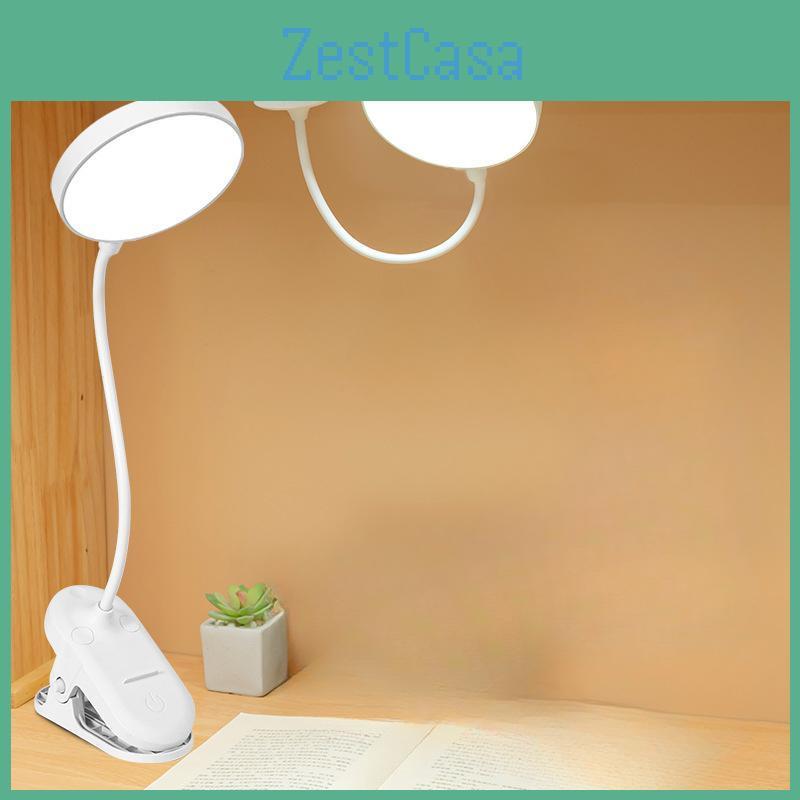 With Student Clamp Lamp Study Dormitory Home Eye Protection Lamp Desk Led Rechargeable Lamp Bedroom Bedside Lamp