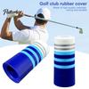 Iron Club Rubber Covers Golf Ferrules Tapered Multi-Ring Colorful Shaft Protectors Ferrule Sleeve for 0.355Inch Steel Shafts