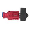 Extruder Hotend Kit Aluminum Alloy Brass Extruder Hotend for Ender 3 S PRO 3D Printer Red