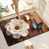3D visual bathroom floor mat household diatom mud floor mat water-absorbing quick-drying non-slip mat Tianjin carpet