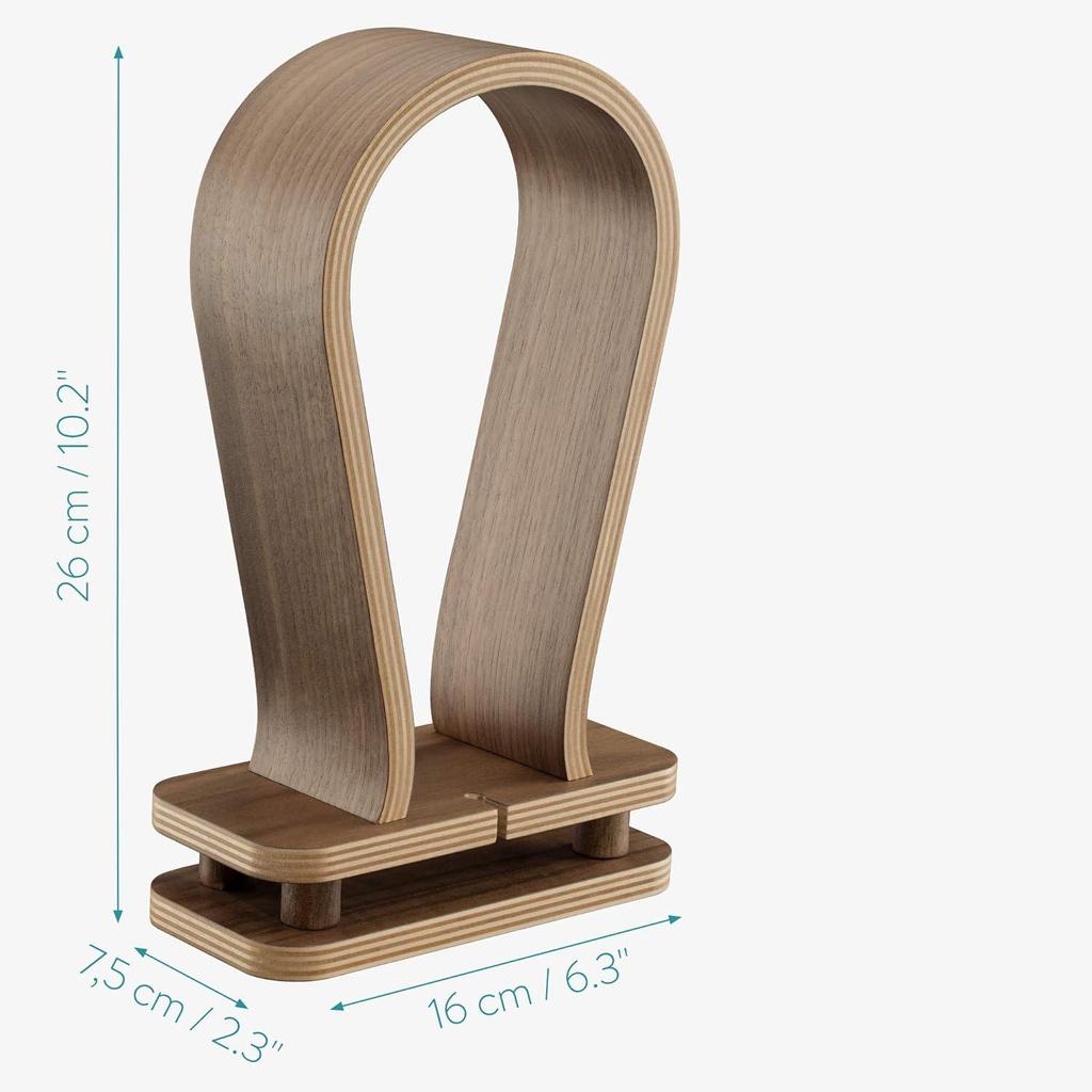 Creative Wooden Headphone Stand - No Assembly Required