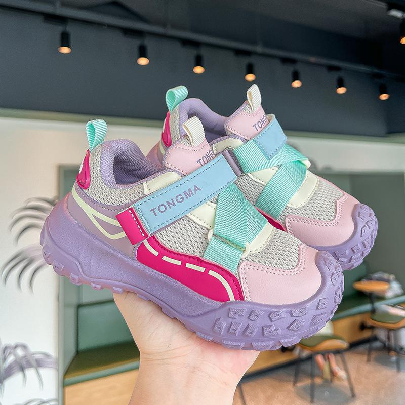 Dívčí módní sportovní boty podzimní dětské běžecké boty měkká podrážka módní cestovní boty
