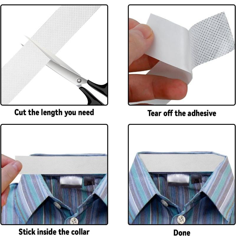 Anti Sweat Collar Sticker Shirt Self-adhesive Sweat Proof Tape Clothes Breathable Collar Stickers Hat Sweat Absorbing Patch