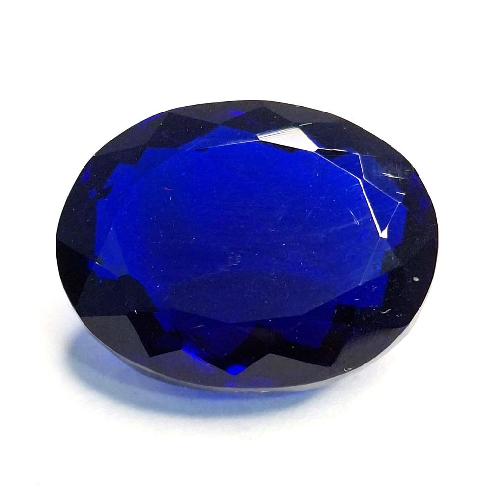 Beautiful Natural Deep Blue Tanzanite 29-31 Ct Oval Cut Certified Gemstone