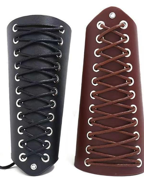 

Woven Medieval Cosplay Arm Guard Wristband Half Handmade