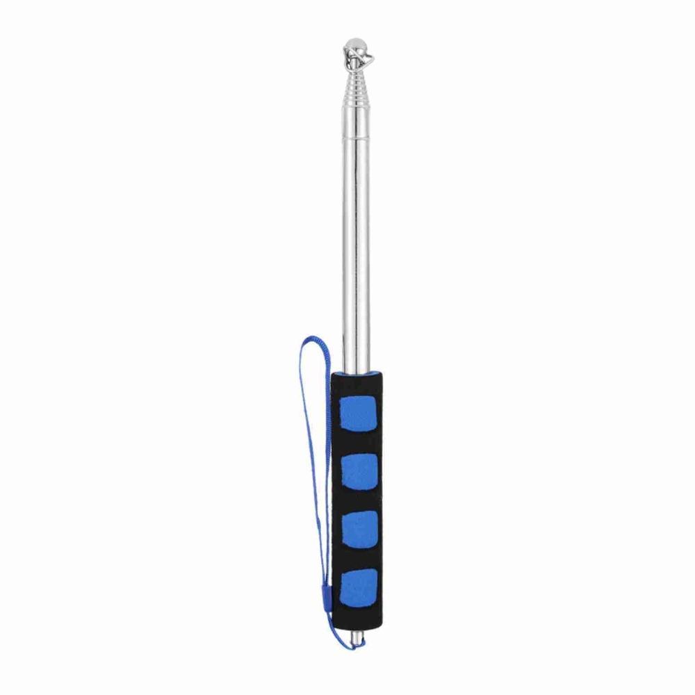 Flag Holder Stainless Steel Flag Pole Telescopic 2m Guide Stick Extendable Portable Telescopic Pole Daily синий