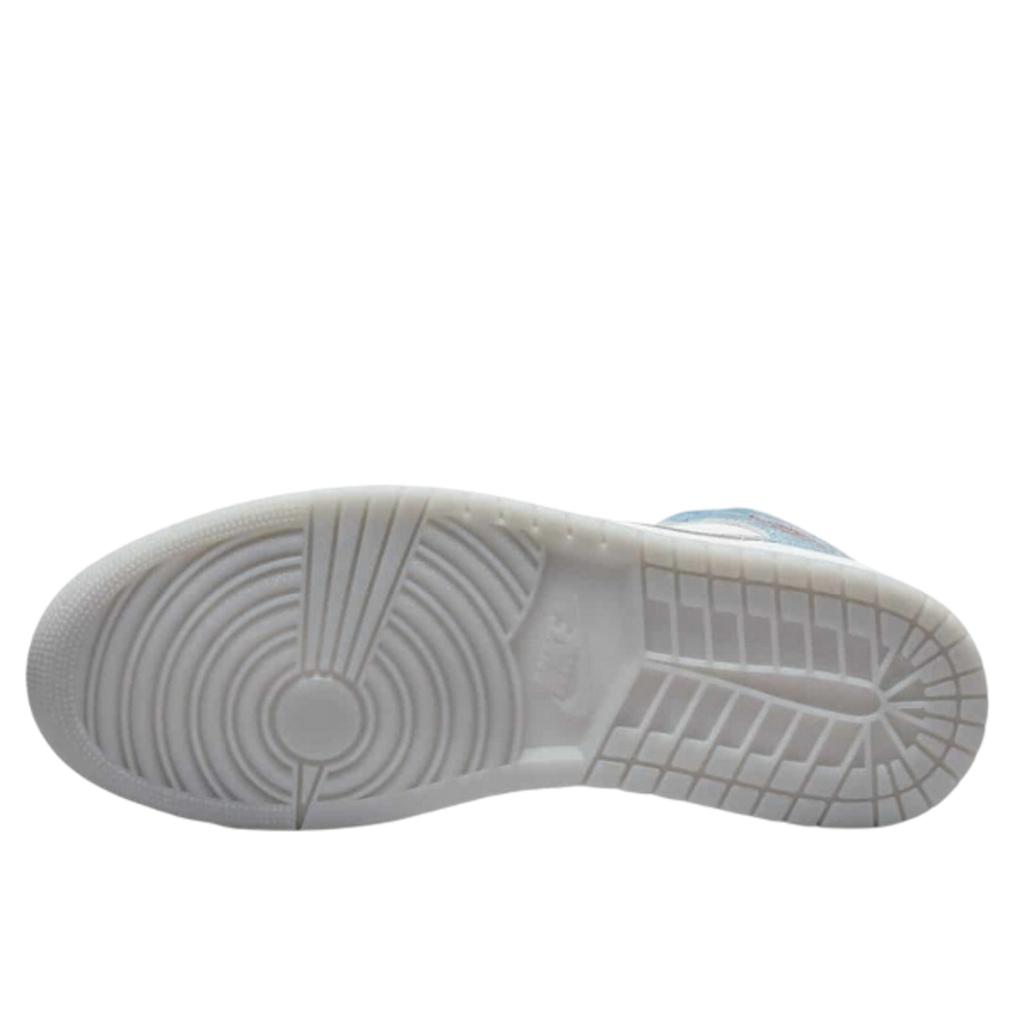 Air Jordan 1 Mid French Blue Fire Red