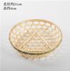Handmade Bamboo Woven Products Bamboo Screen Bamboo Basket Storage Basket Fruit Dish Dim Sum Tray Farm Woven Round Dustpan