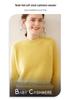 Women's Thick Cashmere Sweater - Autumn/Winter, Round Neck, Saddle Shoulder, Loose Fit, Lace Sleeve
