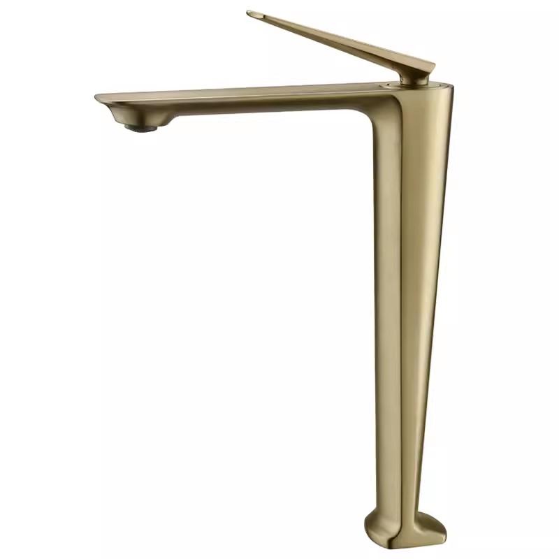 Rose Gold Basin Faucet Brushed Gold Tall Bathroom Faucet Hot and Cold Black Sink Faucet Deck Mounted Toilet Mixer Water Tap